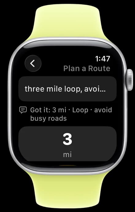 Plan a route.